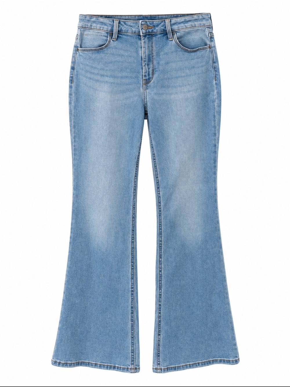 Old Navy Light Blue Wow High-Rise Flare Jeans Size 8 Retro Boho
